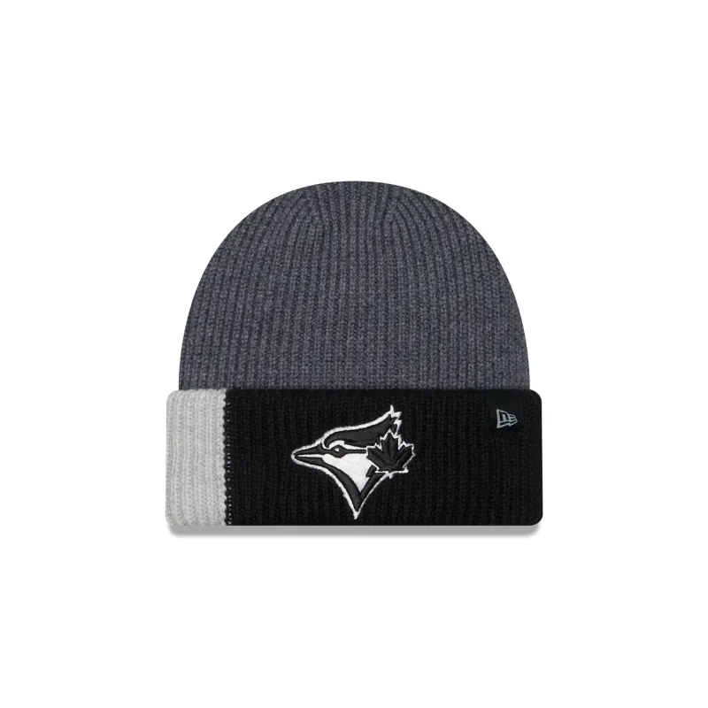 Toronto Blue Jays Merino Wool Color Block Cuff Knit Hat sold by New Era