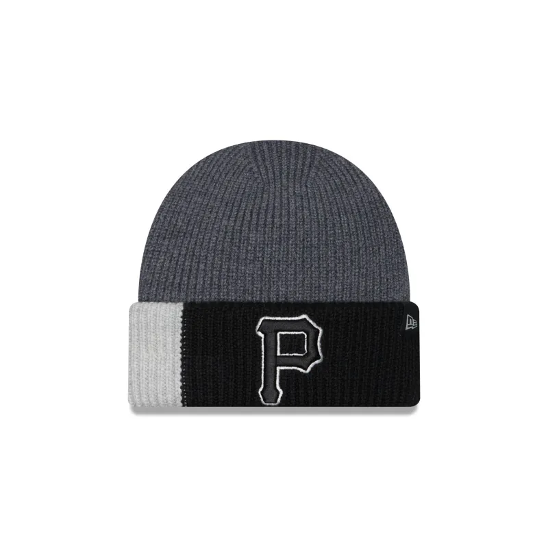 Pittsburgh Pirates Merino Wool Color Block Cuff Knit Hat sold by New Era