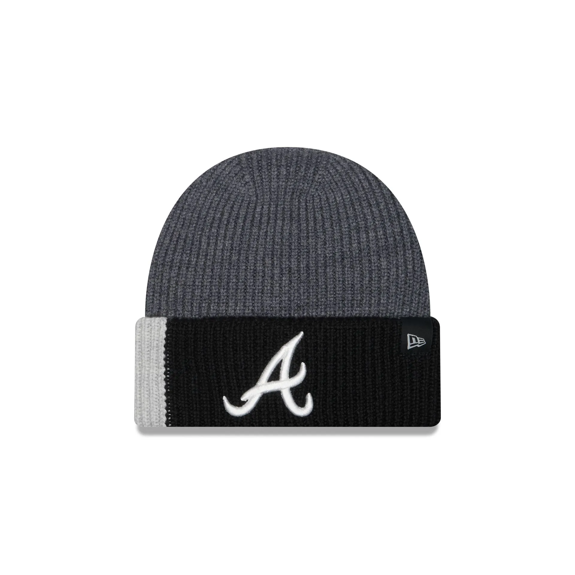 Atlanta Braves Merino Wool Color Block Cuff Knit Hat sold by New Era