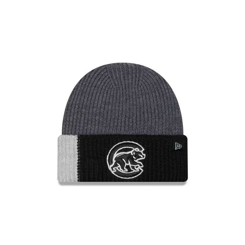 Chicago Cubs Merino Wool Color Block Cuff Knit Hat sold by New Era