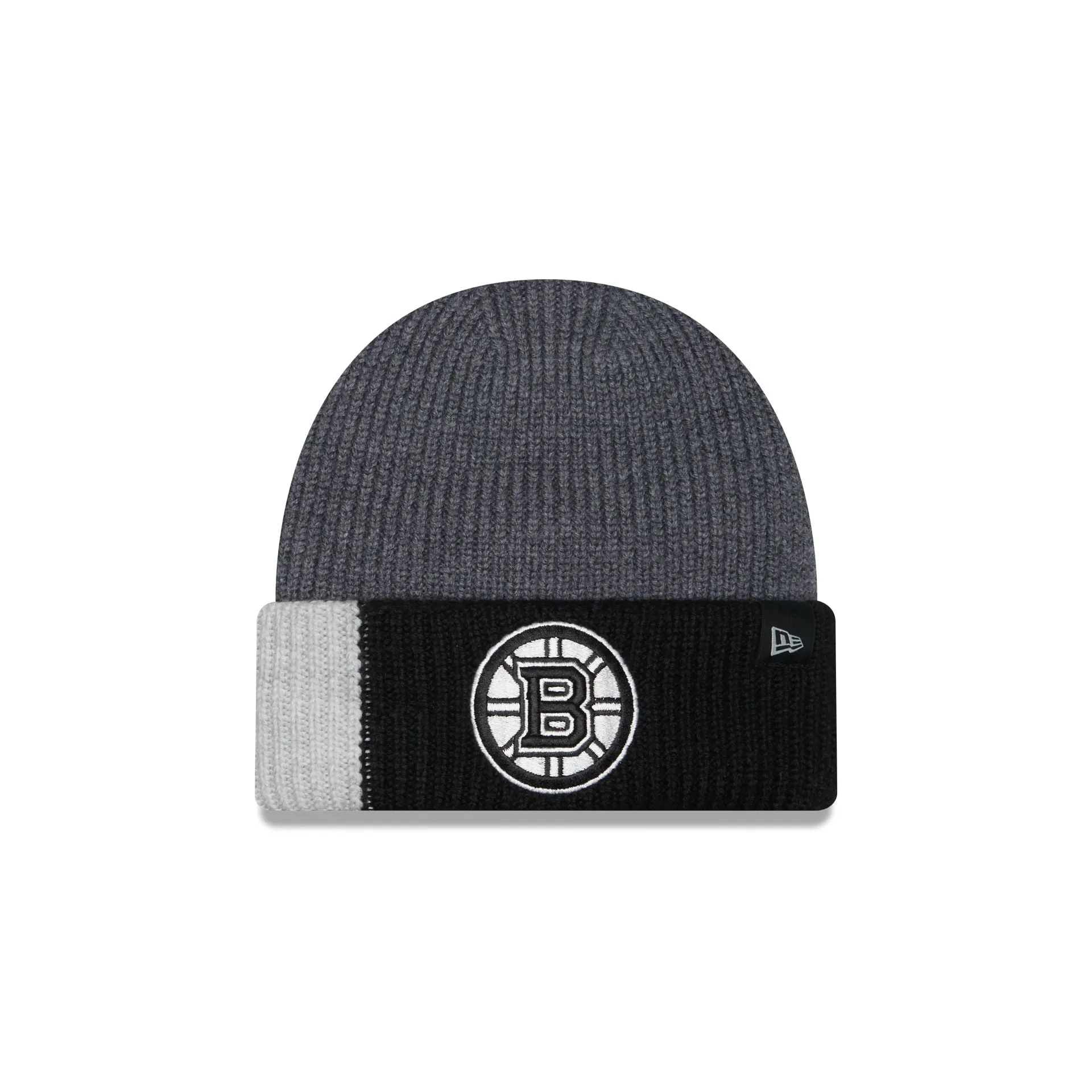 Boston Bruins Merino Wool Color Block Cuff Knit Hat sold by New Era