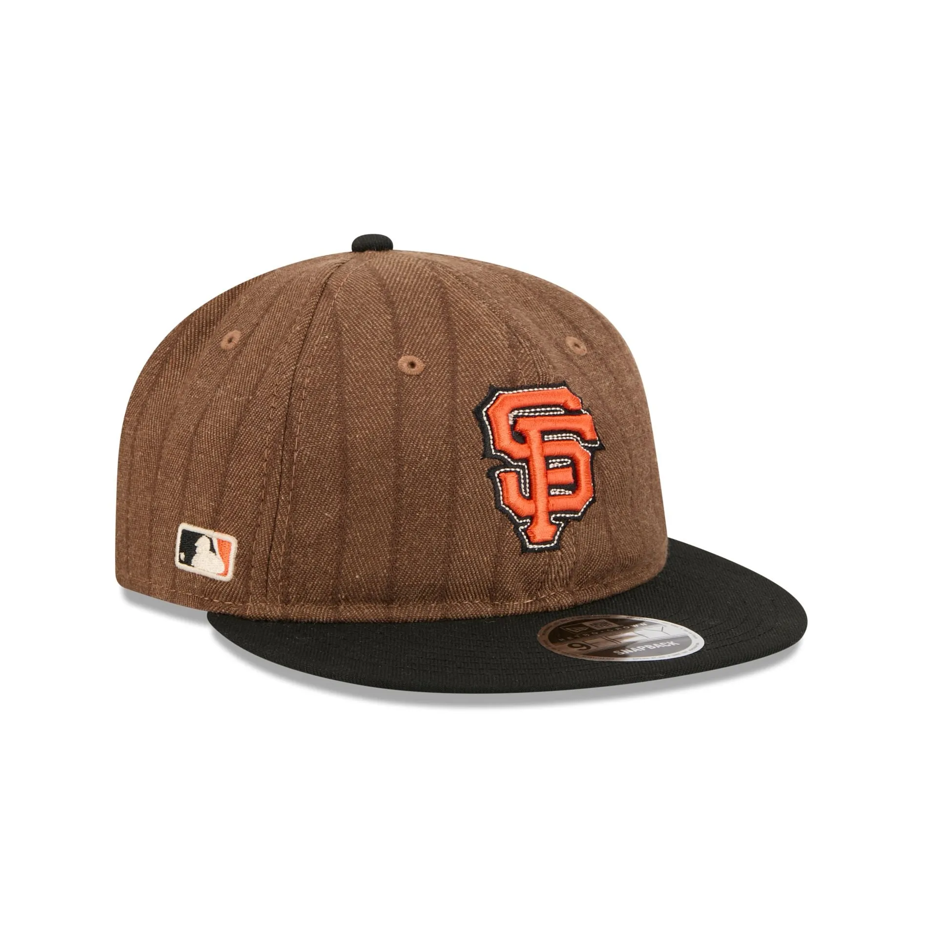 San Francisco Giants Three Looms Wool Pinstripe Retro Crown 9FIFTY Adjustable Hat sold by New Era