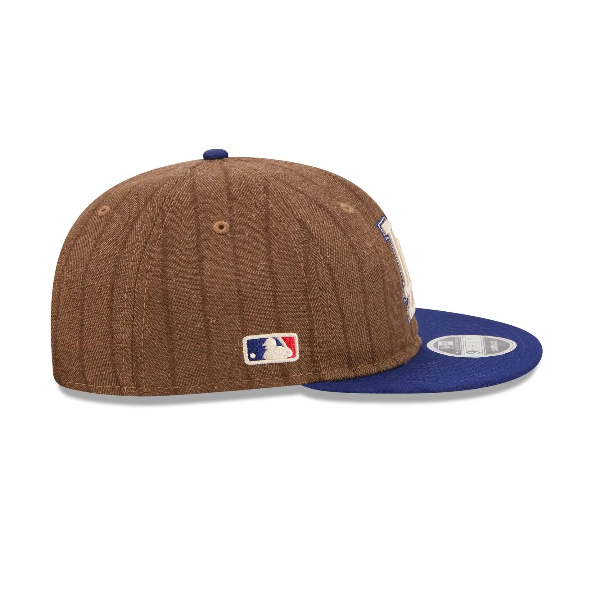 Los Angeles Dodgers Three Looms Wool Pinstripe Retro Crown 9FIFTY Adjustable Hat sold by New Era product image thumbnail 4