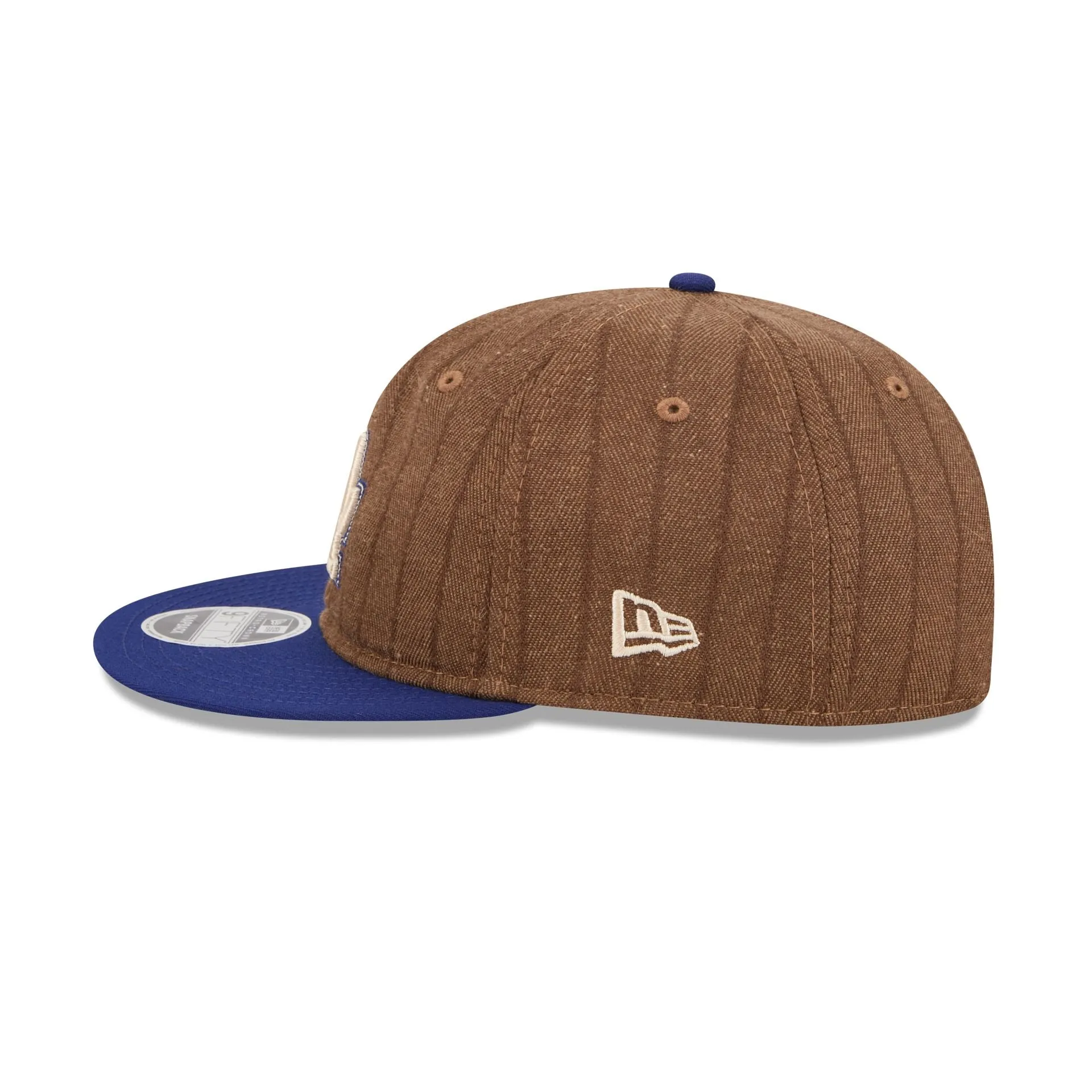 Los Angeles Dodgers Three Looms Wool Pinstripe Retro Crown 9FIFTY Adjustable Hat sold by New Era product image thumbnail 5