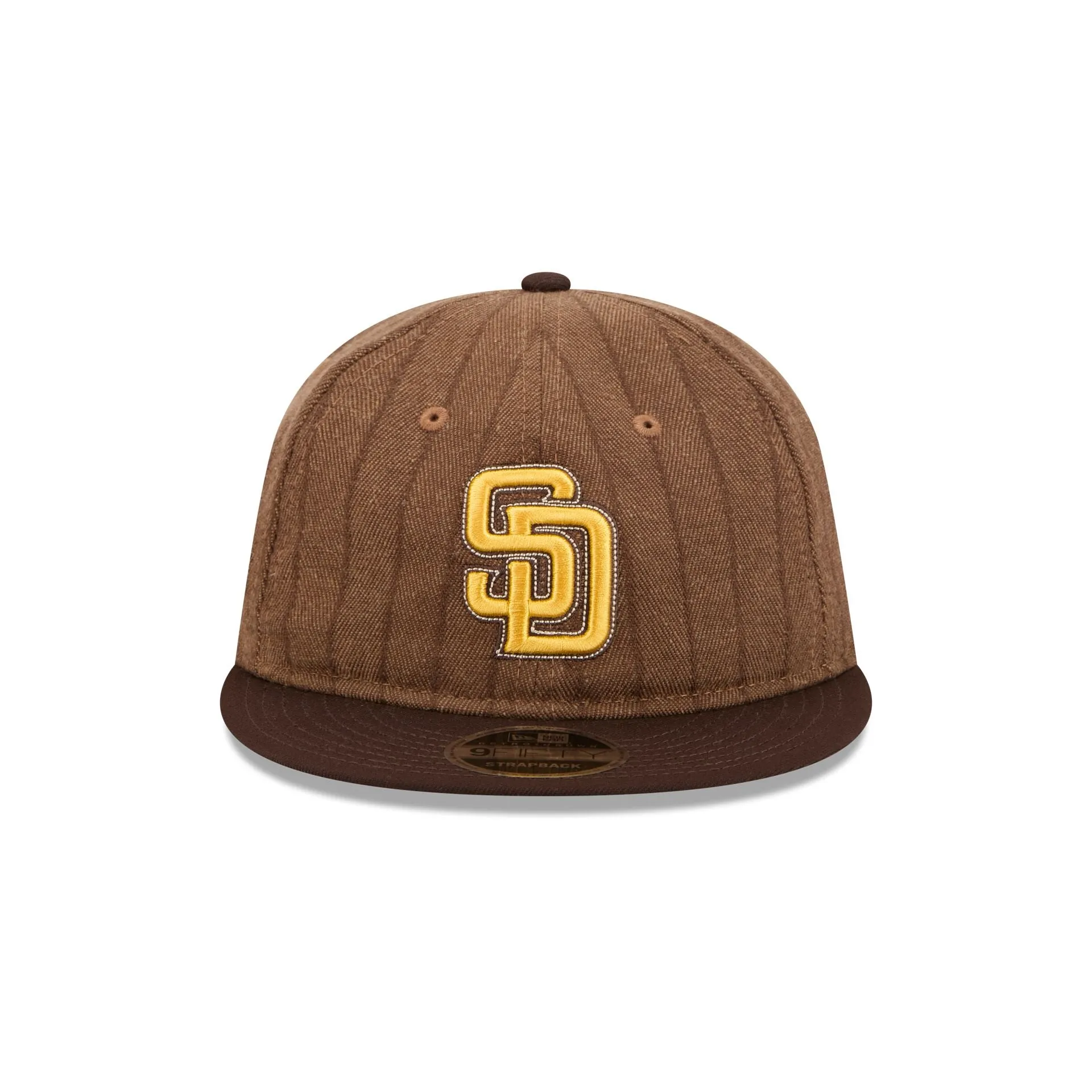San Diego Padres Three Looms Wool Pinstripe Retro Crown 9FIFTY Adjustable Hat sold by New Era product image thumbnail 2