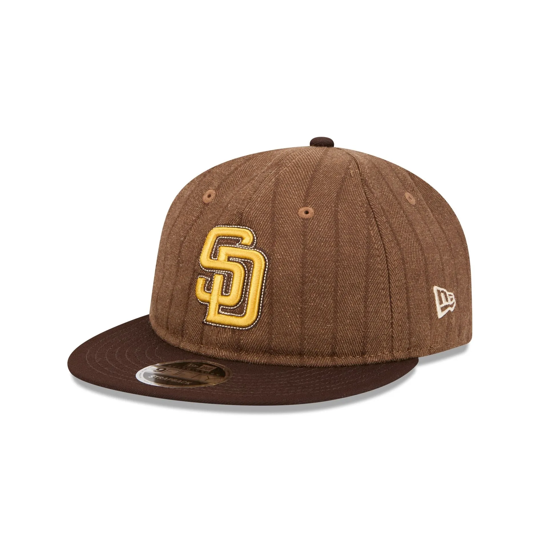 San Diego Padres Three Looms Wool Pinstripe Retro Crown 9FIFTY Adjustable Hat sold by New Era product image thumbnail 3