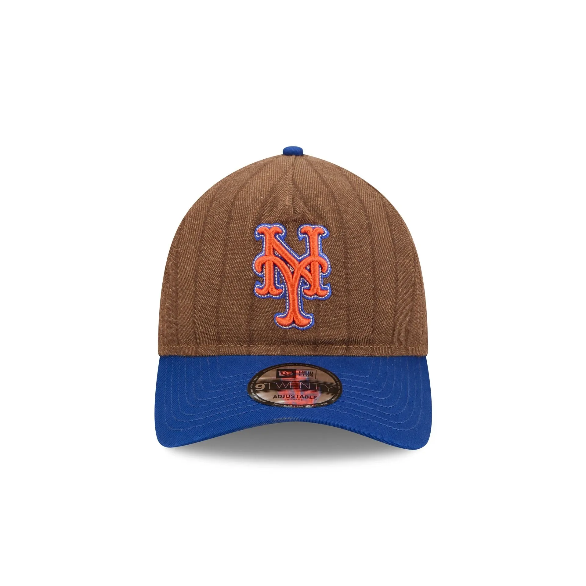 New York Mets Three Looms Wool Pinstripe 9TWENTY A-Frame Adjustable Hat sold by New Era product image thumbnail 2