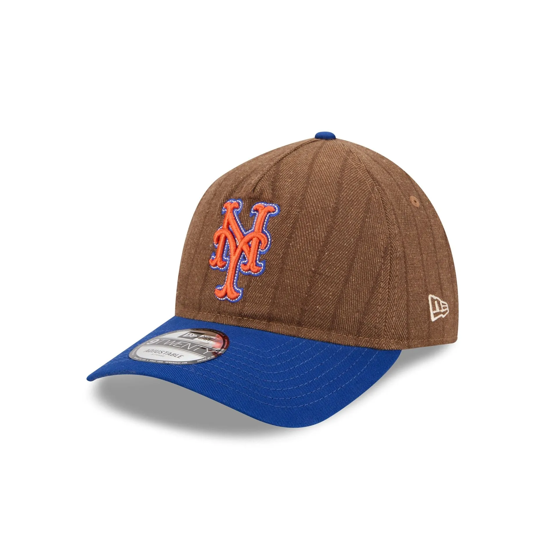 New York Mets Three Looms Wool Pinstripe 9TWENTY A-Frame Adjustable Hat sold by New Era product image thumbnail 3