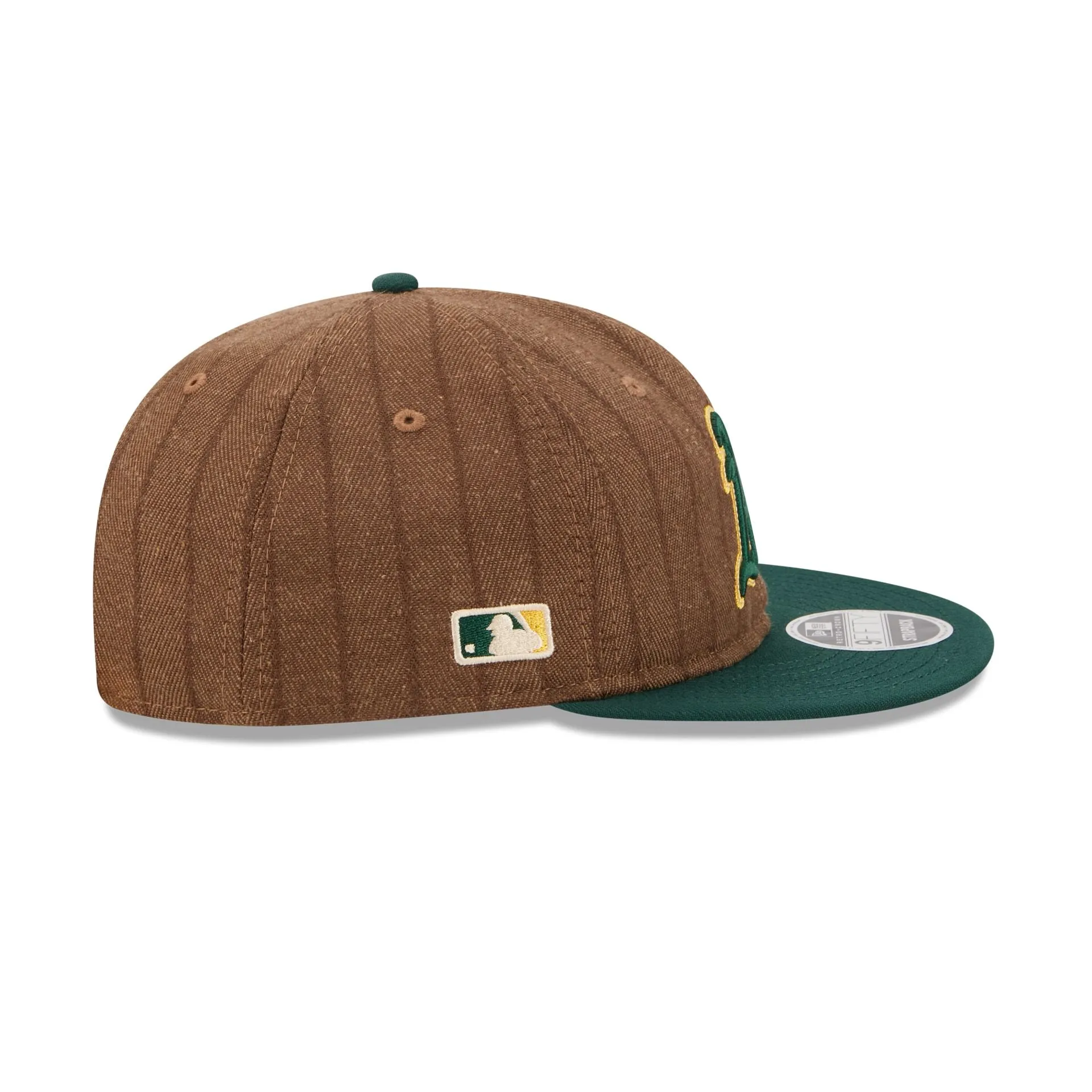 Athletics Three Looms Wool Pinstripe Retro Crown 9FIFTY Adjustable Hat sold by New Era product image thumbnail 4