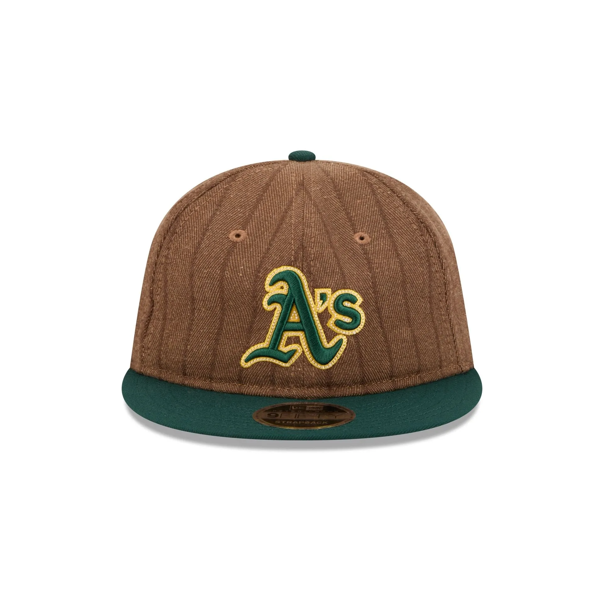 Athletics Three Looms Wool Pinstripe Retro Crown 9FIFTY Adjustable Hat sold by New Era product image thumbnail 2