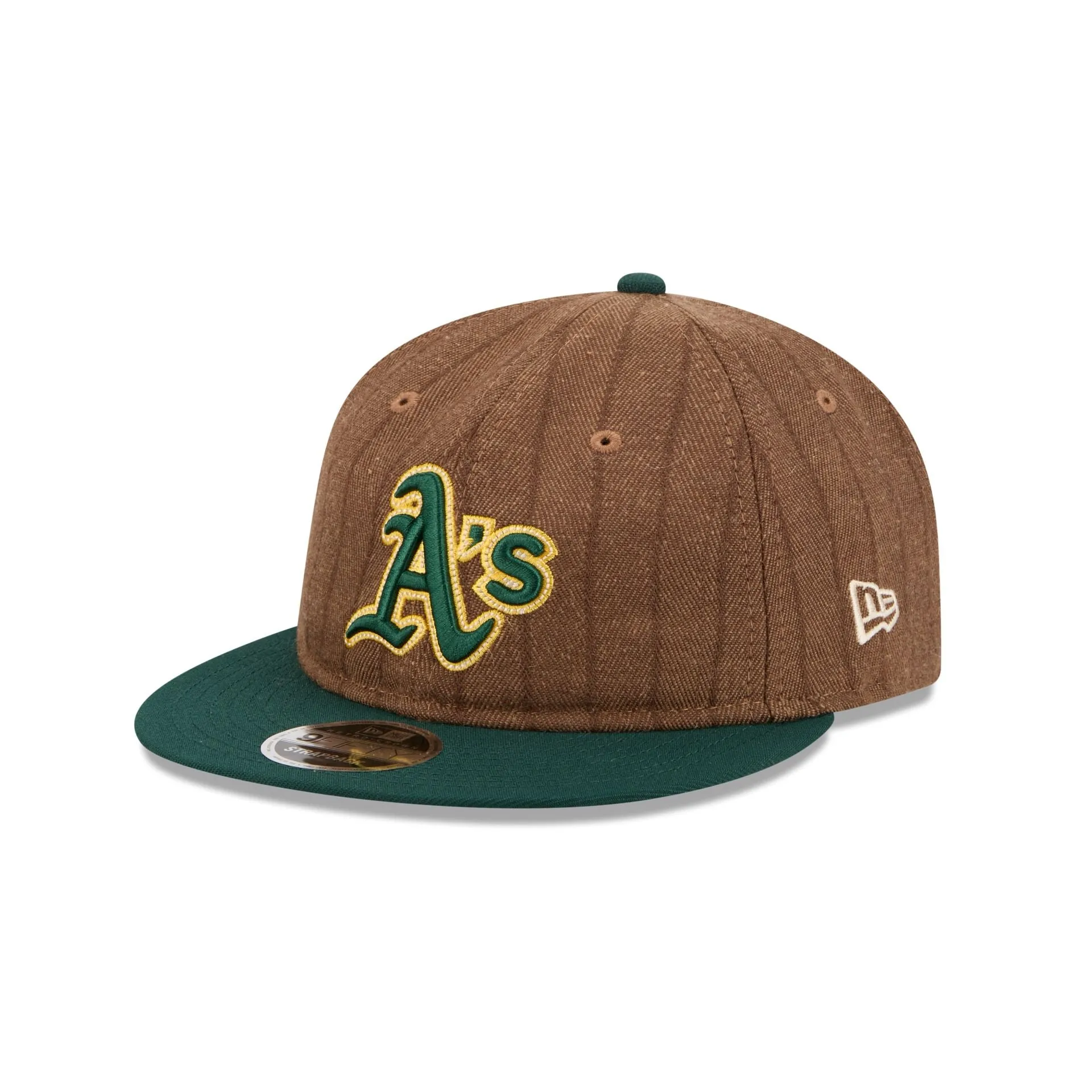 Athletics Three Looms Wool Pinstripe Retro Crown 9FIFTY Adjustable Hat sold by New Era product image thumbnail 3