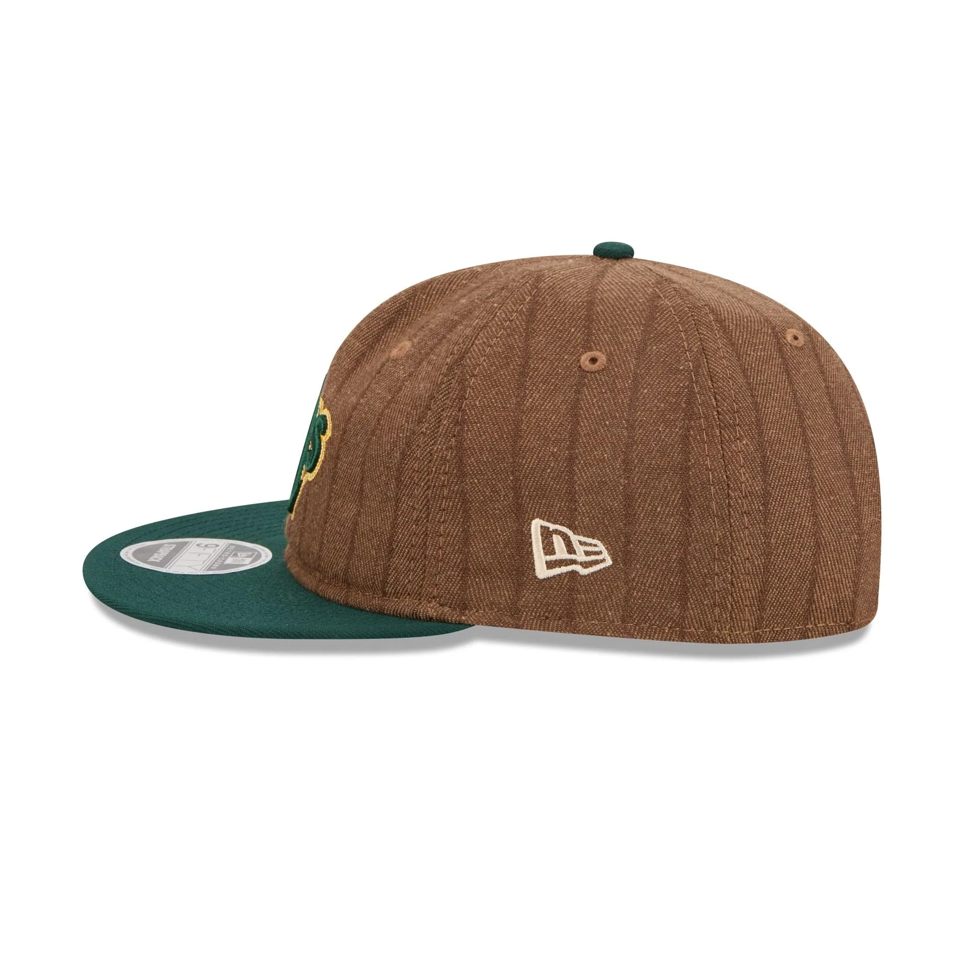 Athletics Three Looms Wool Pinstripe Retro Crown 9FIFTY Adjustable Hat sold by New Era product image thumbnail 5