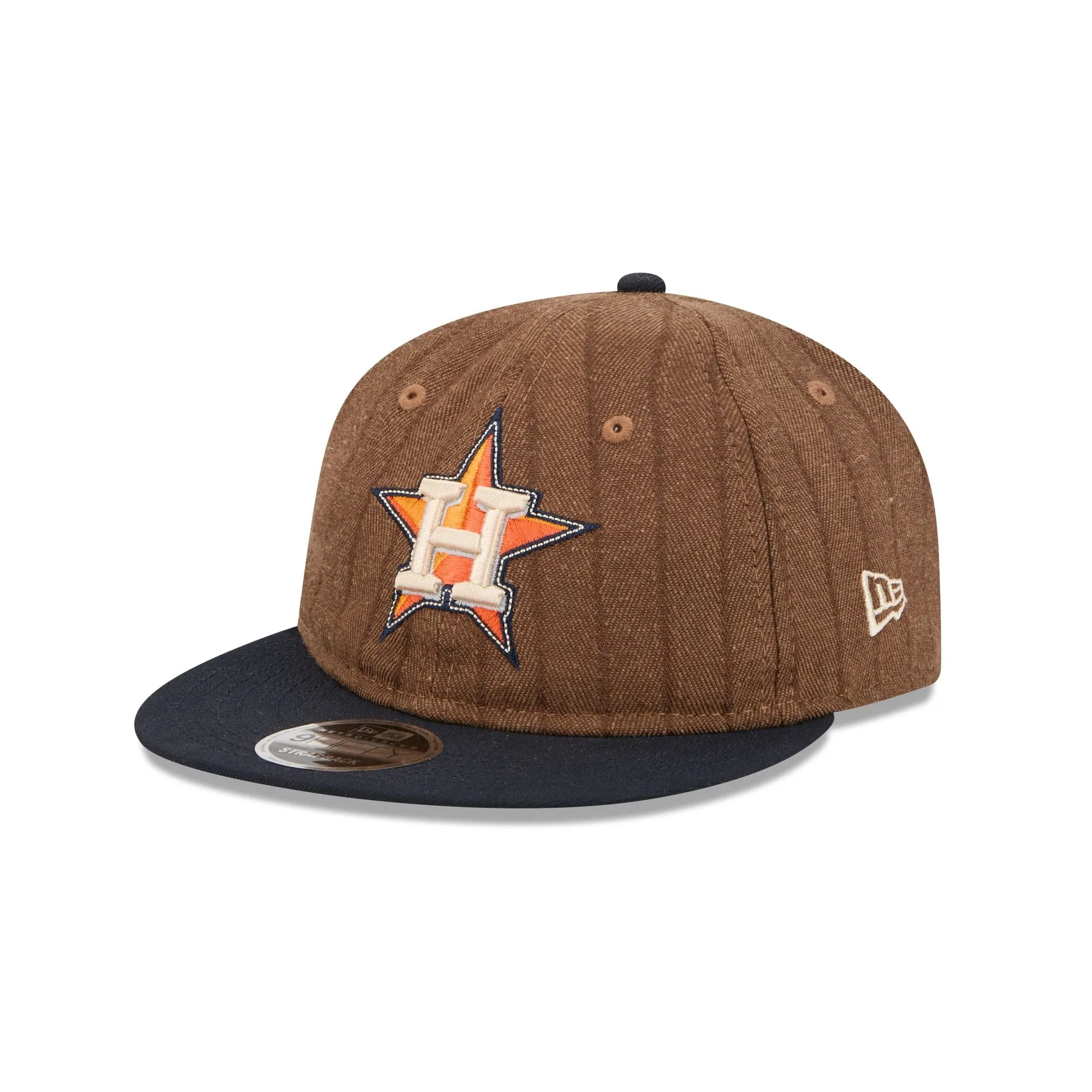 Houston Astros Three Looms Wool Pinstripe Retro Crown 9FIFTY Adjustable Hat sold by New Era product image thumbnail 3