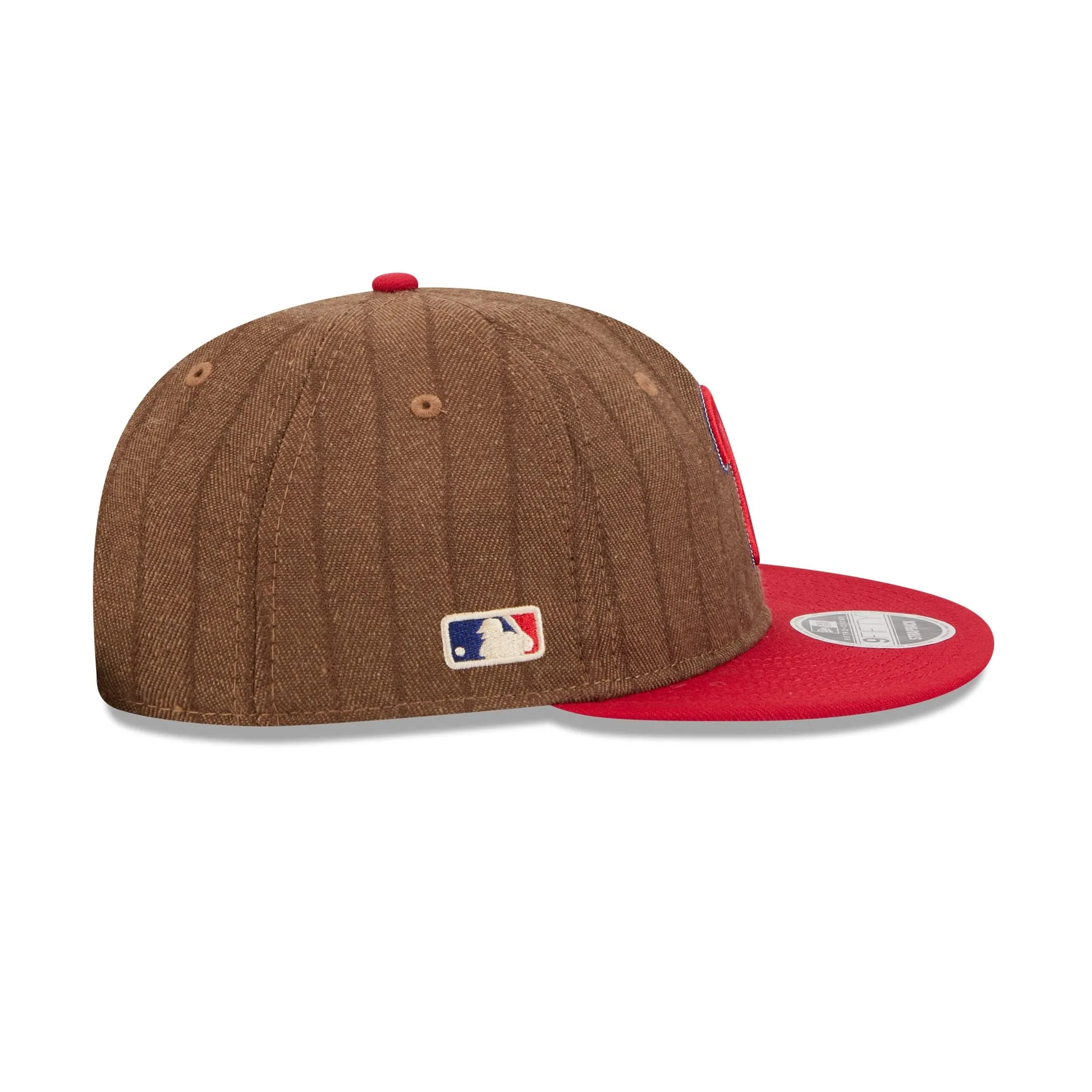 Philadelphia Phillies Three Looms Wool Pinstripe Retro Crown 9FIFTY Adjustable Hat sold by New Era product image thumbnail 4