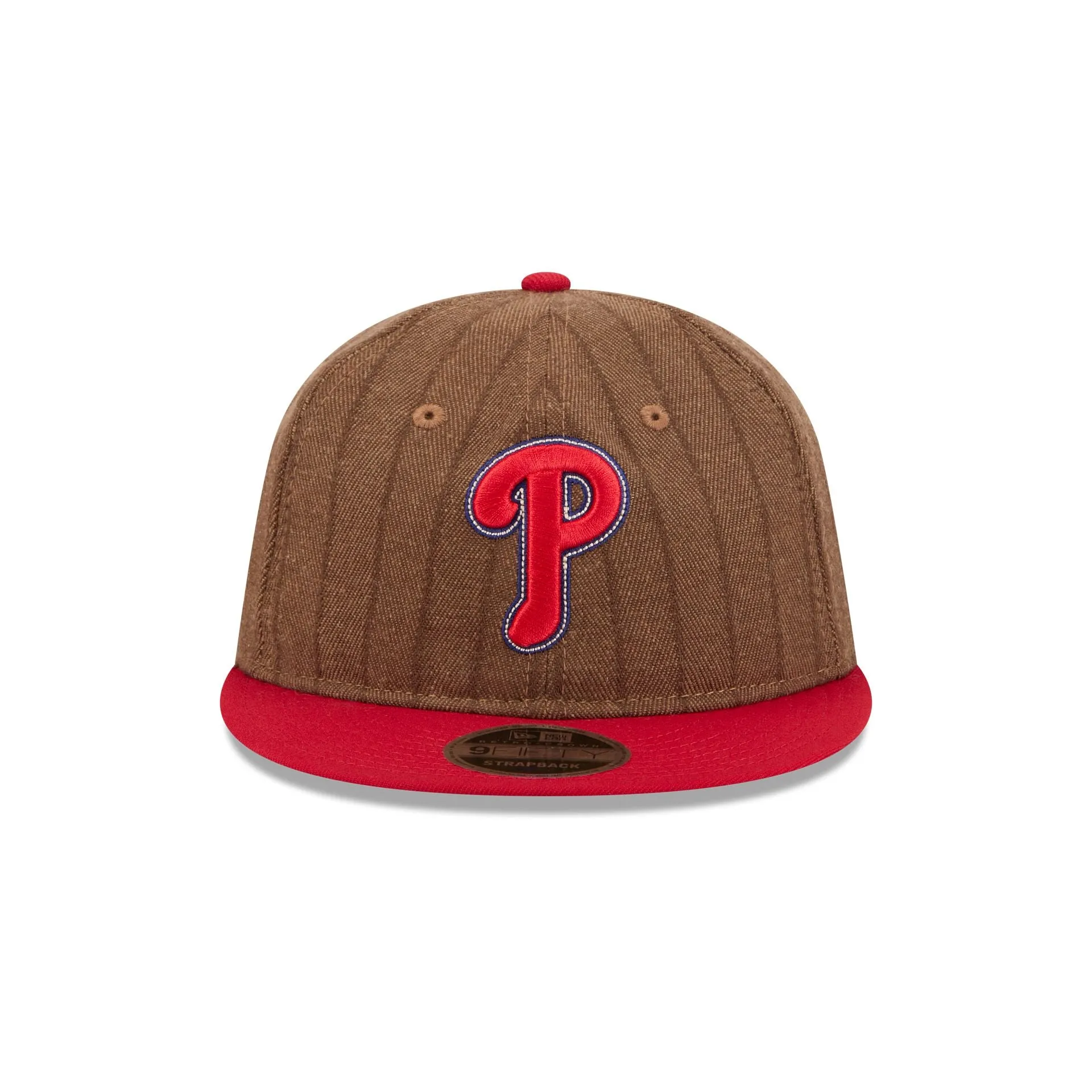 Philadelphia Phillies Three Looms Wool Pinstripe Retro Crown 9FIFTY Adjustable Hat sold by New Era product image thumbnail 2