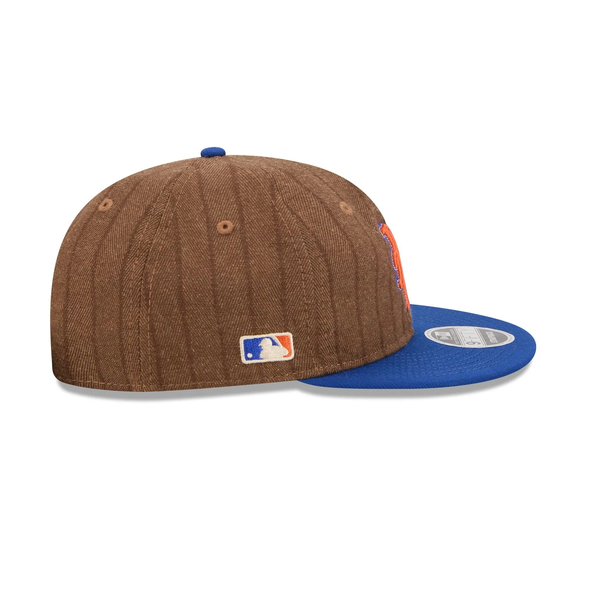 New York Mets Three Looms Wool Pinstripe Retro Crown 9FIFTY Adjustable Hat sold by New Era product image thumbnail 4