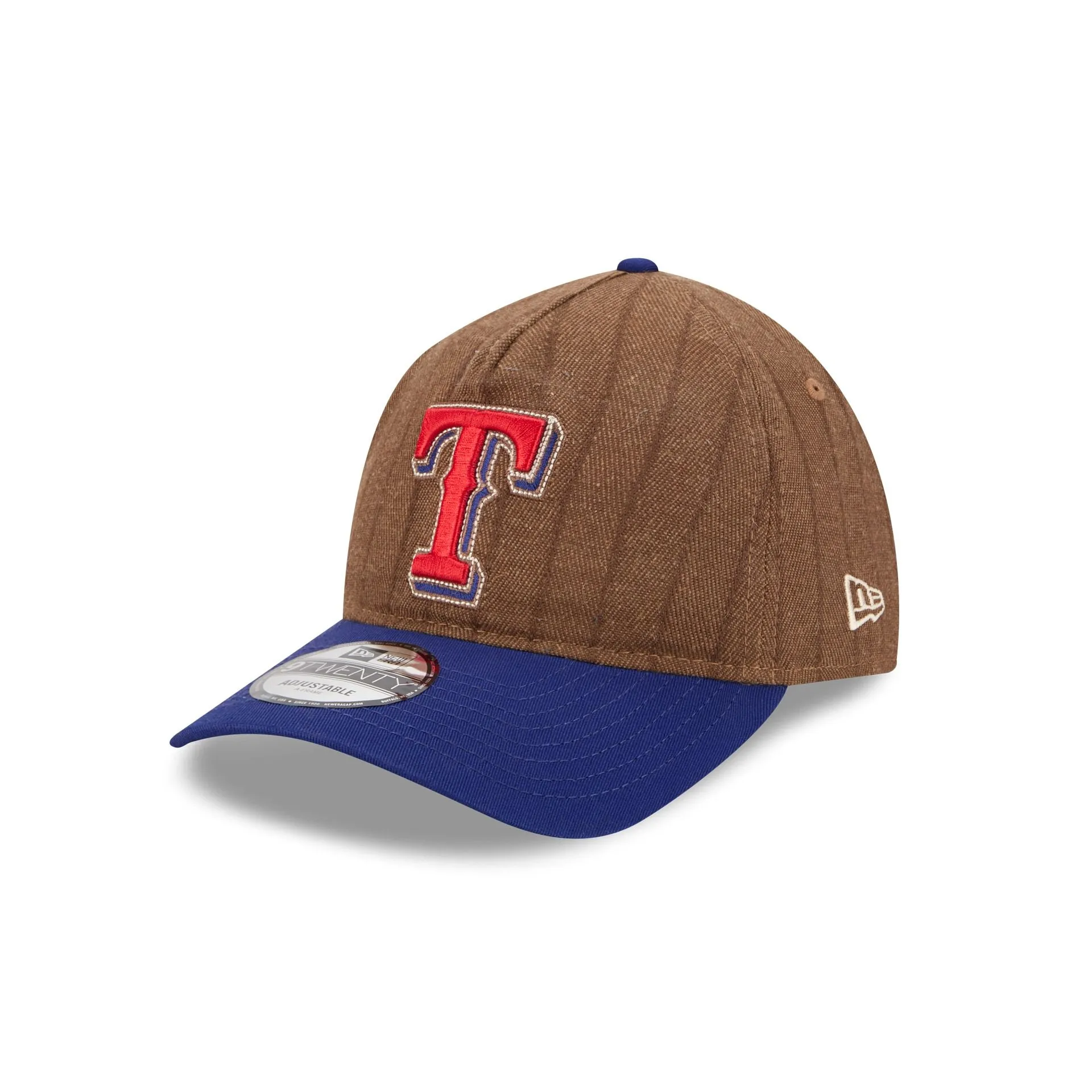 Texas Rangers Three Looms Wool Pinstripe 9TWENTY A-Frame Adjustable Hat sold by New Era product image thumbnail 3