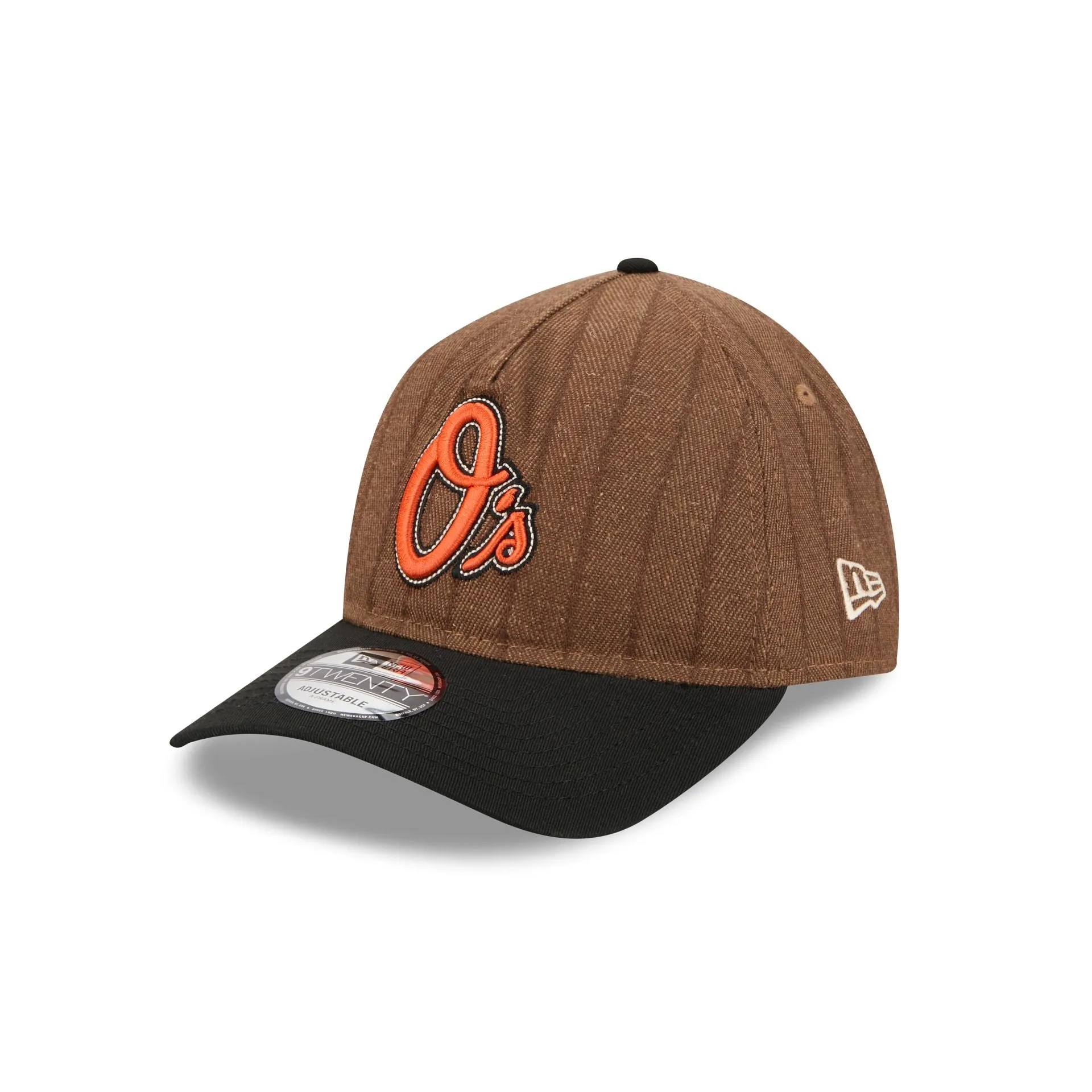 Baltimore Orioles Three Looms Wool Pinstripe 9TWENTY A-Frame Adjustable Hat sold by New Era product image thumbnail 3