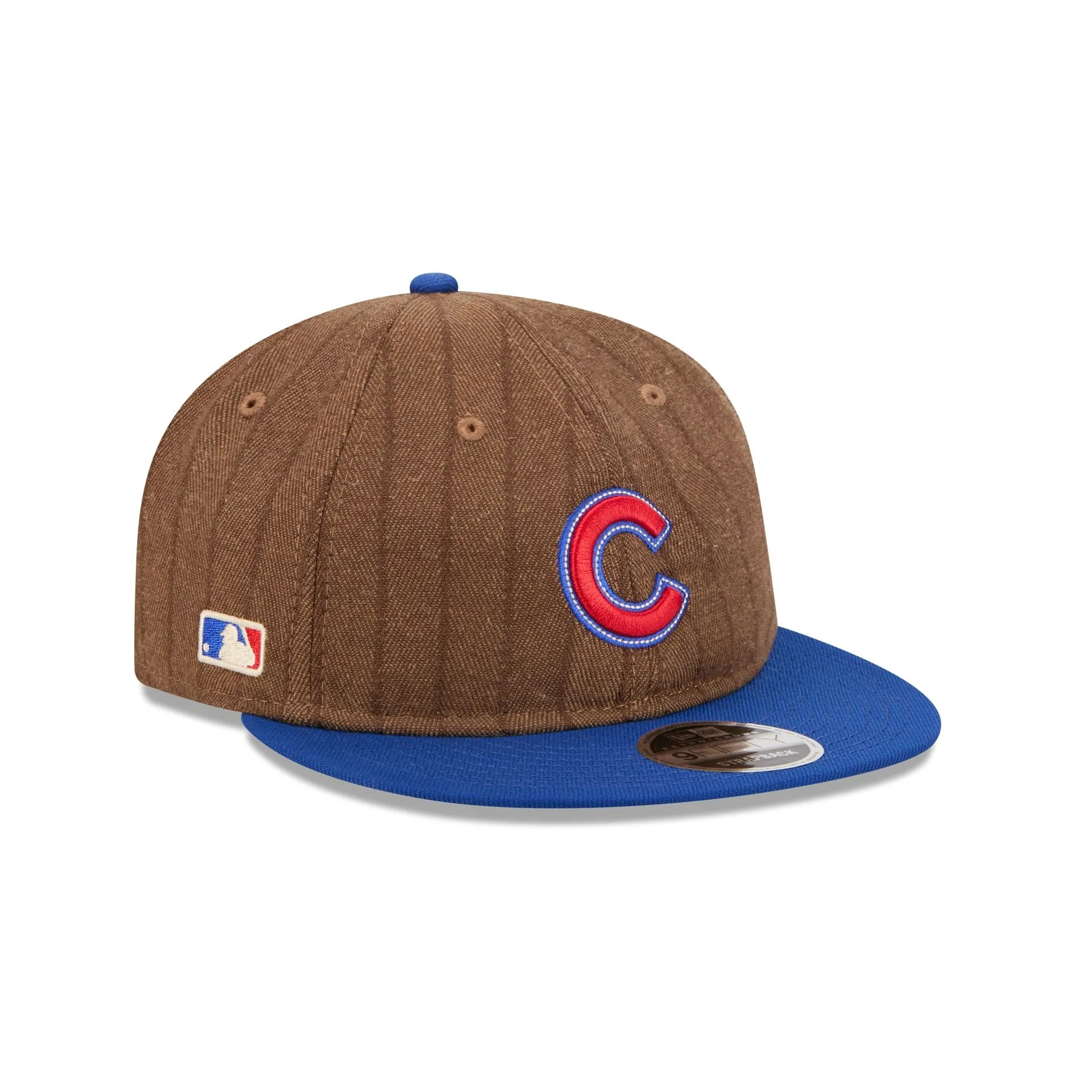 Chicago Cubs Three Looms Wool Pinstripe Retro Crown 9FIFTY Adjustable Hat sold by New Era