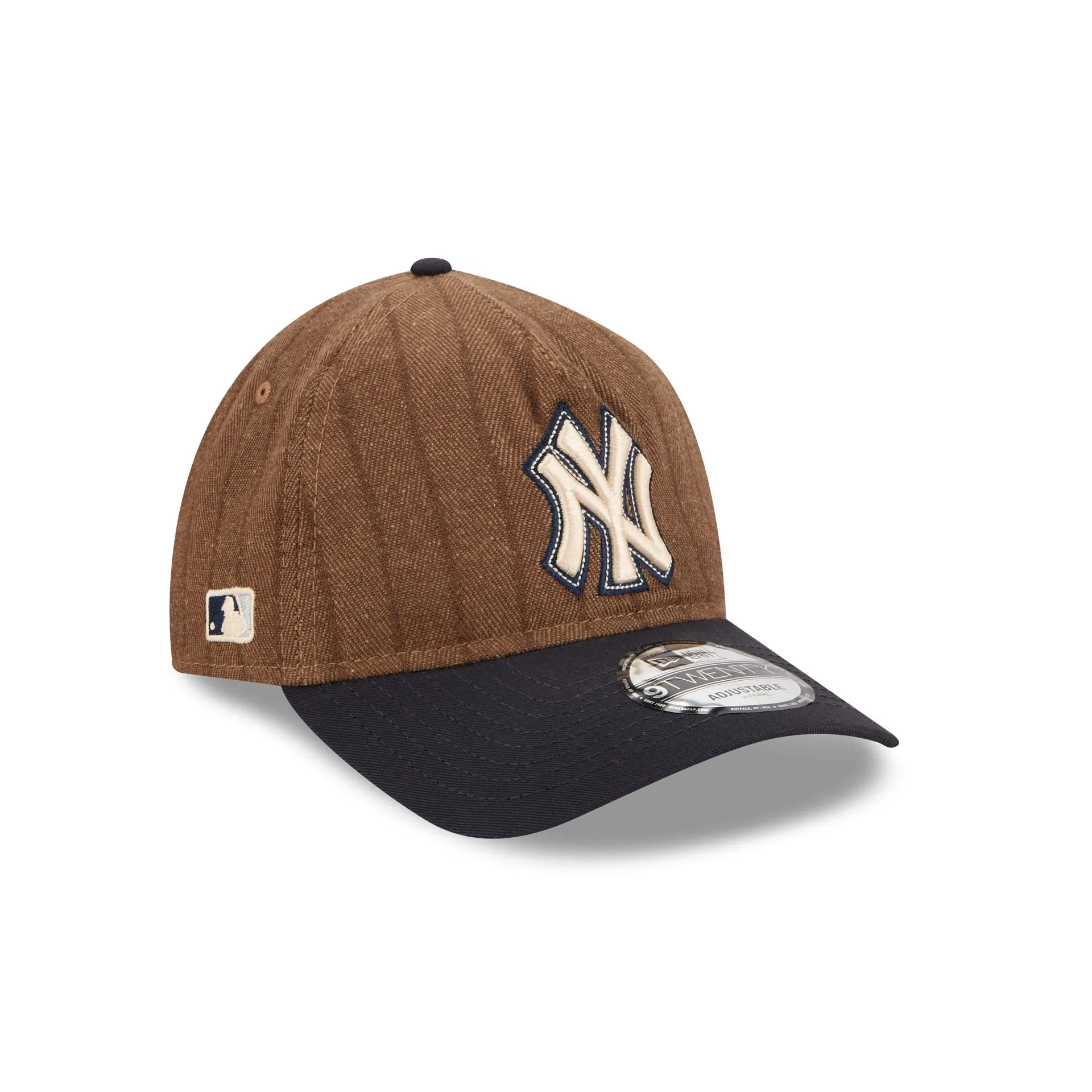 New York Yankees Three Looms Wool Pinstripe 9TWENTY A-Frame Adjustable Hat sold by New Era