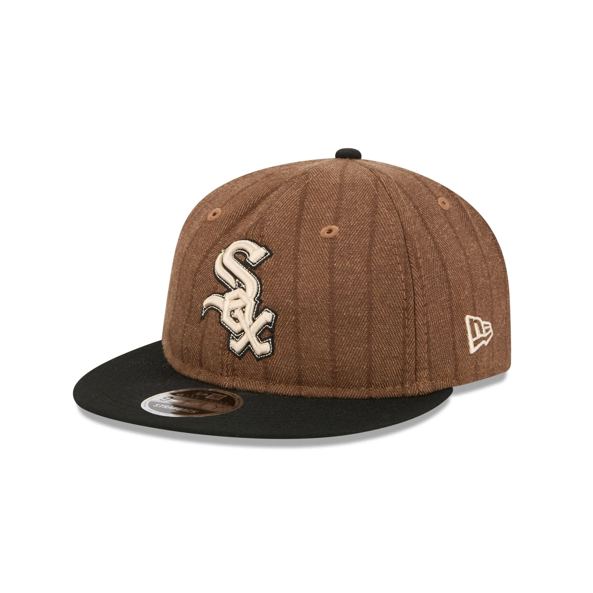 Chicago White Sox Three Looms Wool Pinstripe Retro Crown 9FIFTY Adjustable Hat sold by New Era product image thumbnail 3