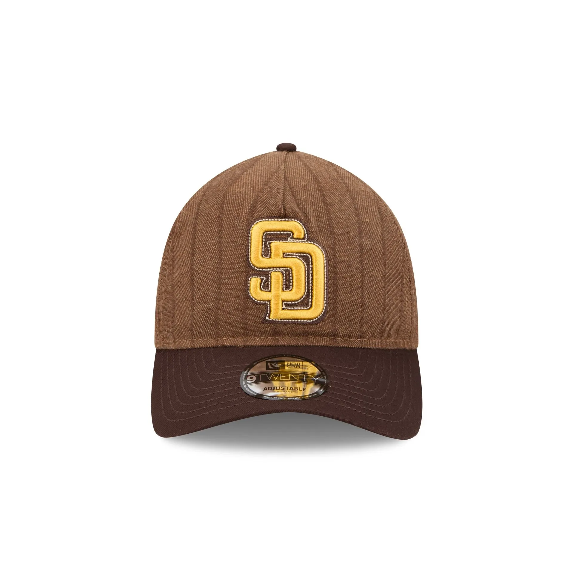 San Diego Padres Three Looms Wool Pinstripe 9TWENTY A-Frame Adjustable Hat sold by New Era product image thumbnail 2