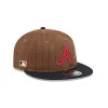 Atlanta Braves Three Looms Wool Pinstripe Retro Crown 9FIFTY Adjustable Hat sold by New Era