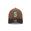 Seattle Mariners Three Looms Wool Pinstripe 9TWENTY A-Frame Adjustable Hat sold by New Era