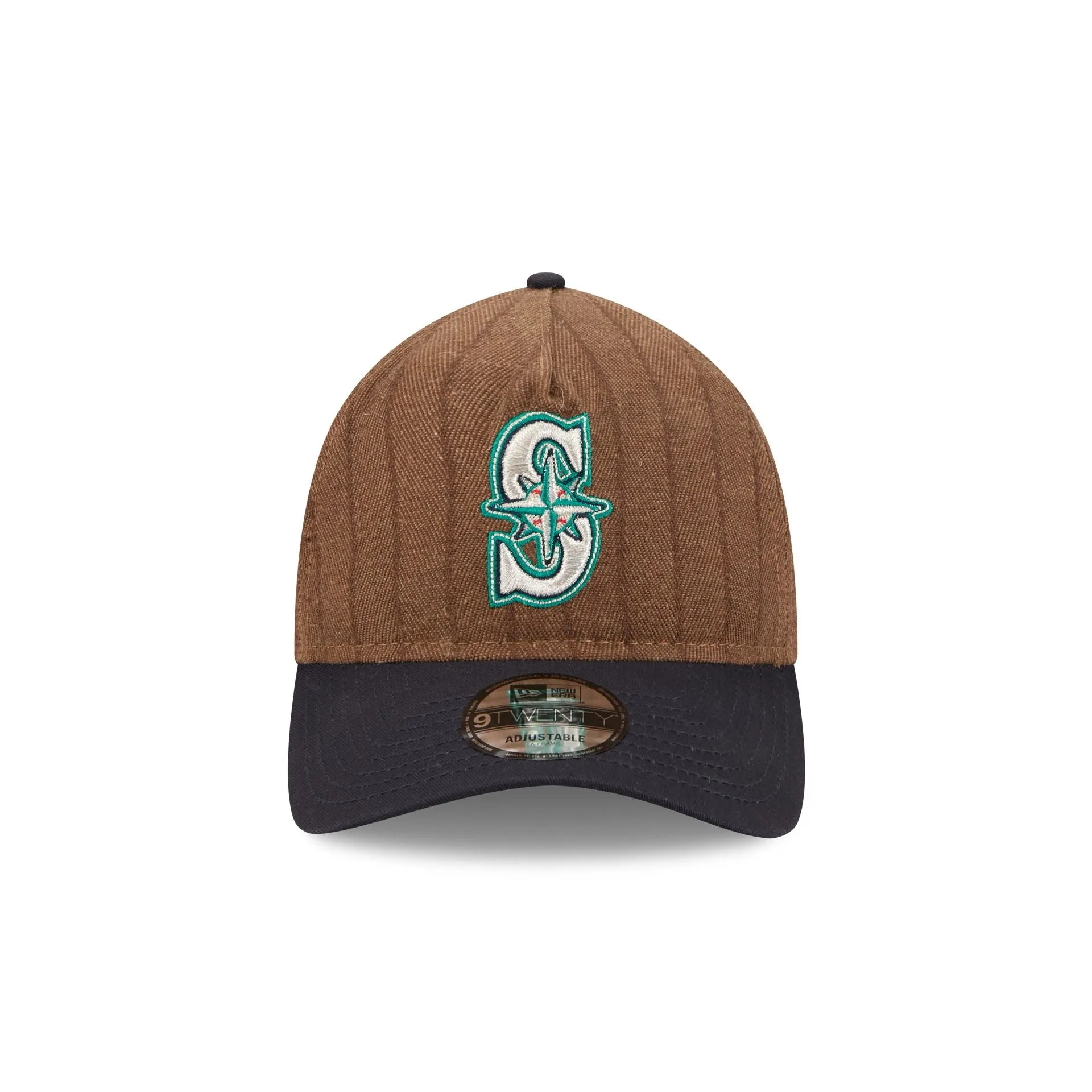 Seattle Mariners Three Looms Wool Pinstripe 9TWENTY A-Frame Adjustable Hat sold by New Era product image thumbnail 2