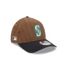 Seattle Mariners Three Looms Wool Pinstripe 9TWENTY A-Frame Adjustable Hat sold by New Era