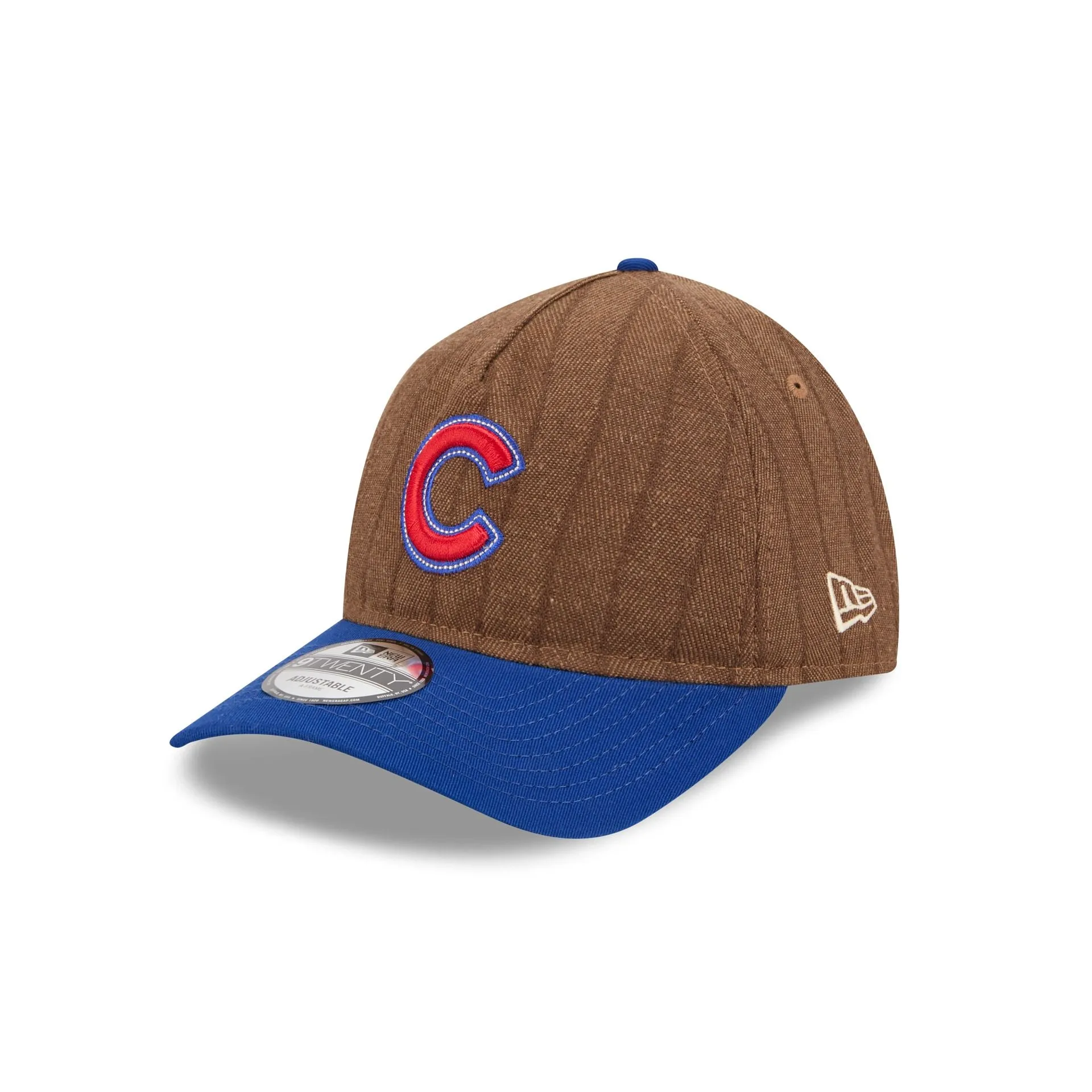 Chicago Cubs Three Looms Wool Pinstripe 9TWENTY A-Frame Adjustable Hat sold by New Era product image thumbnail 3