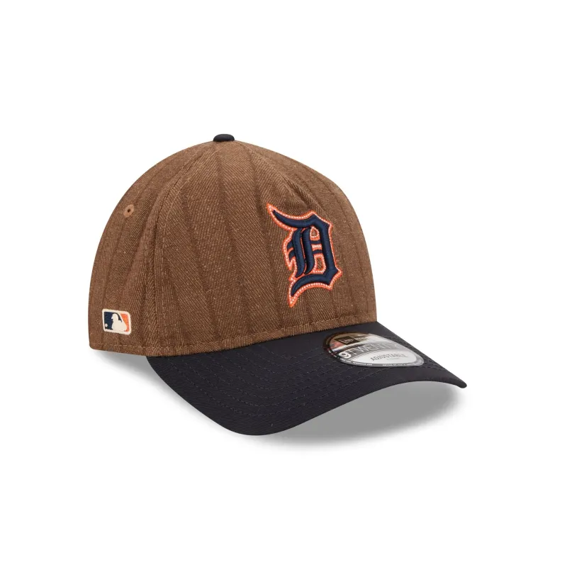Detroit Tigers Three Looms Wool Pinstripe 9TWENTY A-Frame Adjustable Hat sold by New Era