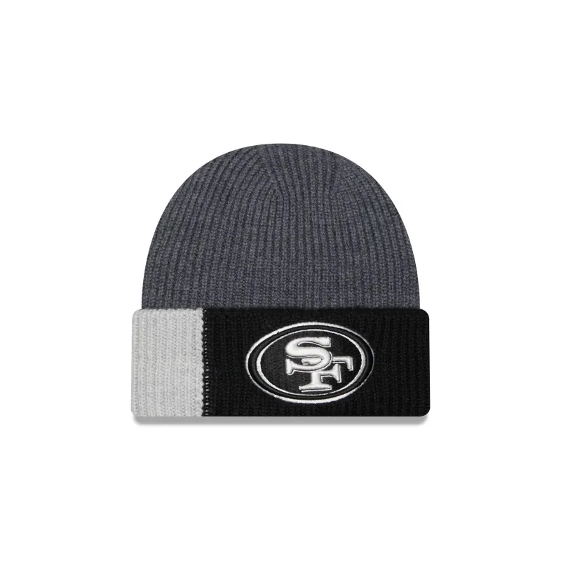 San Francisco 49ers Merino Wool Color Block Cuff Knit Hat sold by New Era