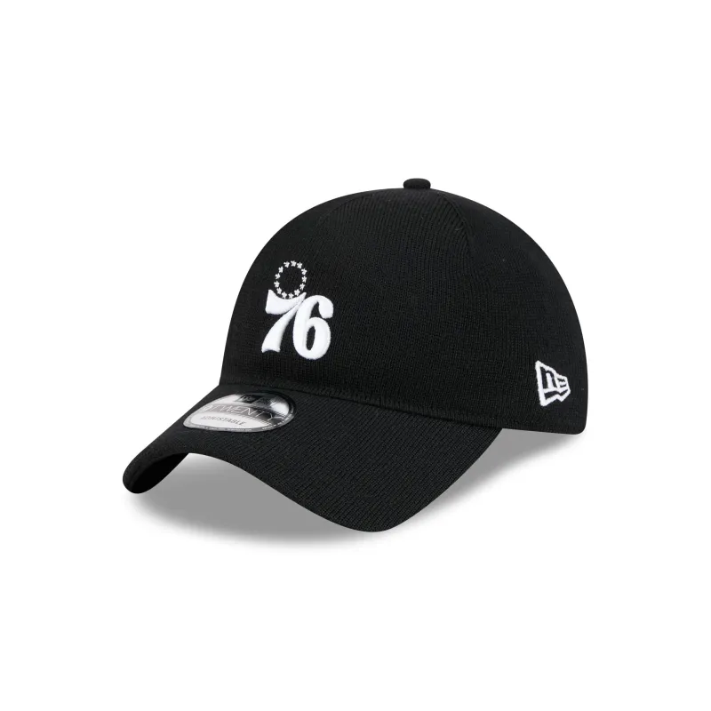 Philadelphia 76ers Merino Wool Black 9TWENTY Adjustable Hat sold by New Era