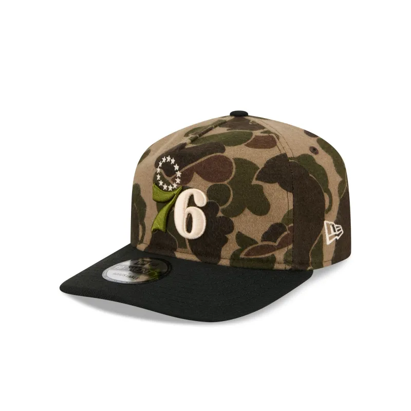 Philadelphia 76ers Three Looms Wool Duck Camo 19TWENTY Adjustable Hat sold by New Era