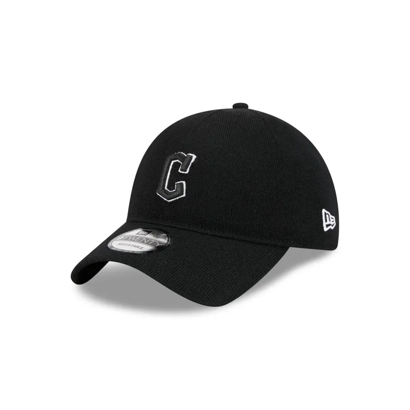 Cleveland Guardians Merino Wool Black 9TWENTY Adjustable Hat sold by New Era