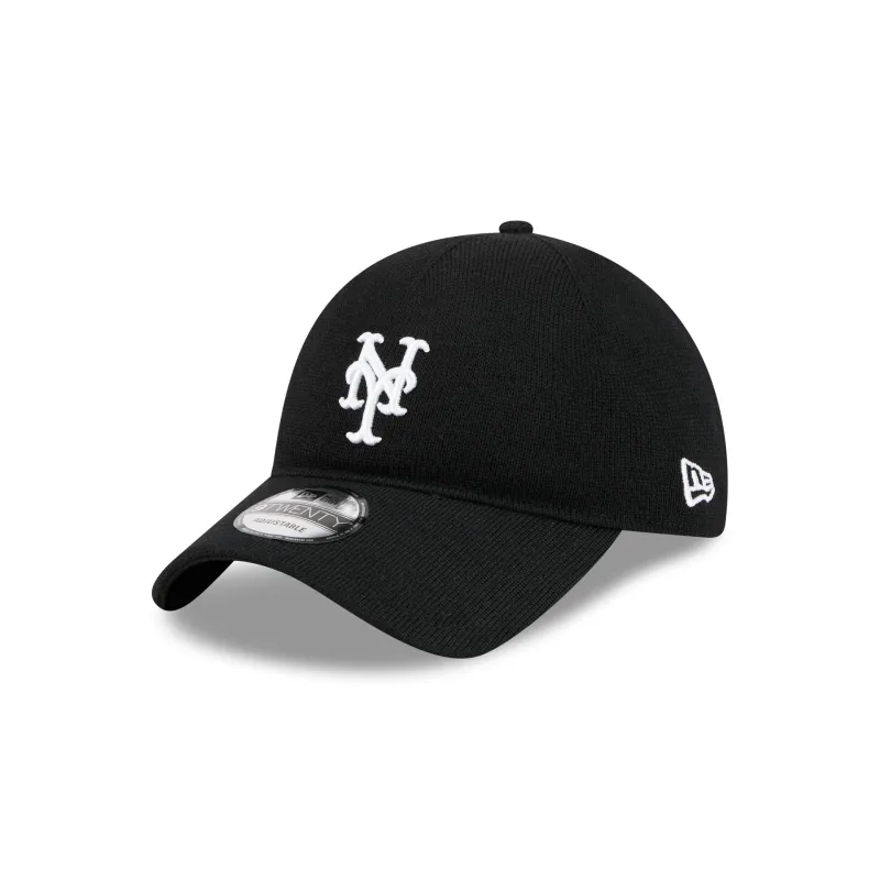 New York Mets Merino Wool Black 9TWENTY Adjustable Hat sold by New Era