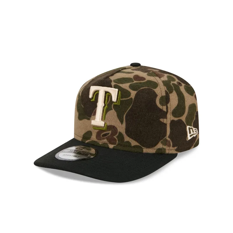 Texas Rangers Three Looms Wool Duck Camo 19TWENTY Adjustable Hat sold by New Era