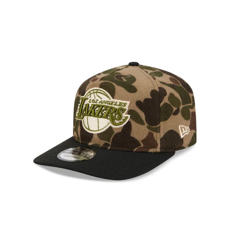 Los Angeles Lakers Three Looms Wool Duck Camo 19TWENTY Adjustable Hat made by New Era