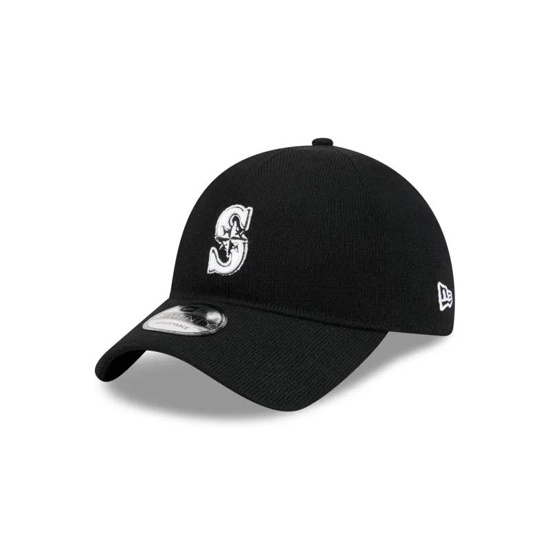 Seattle Mariners Merino Wool Black 9TWENTY Adjustable Hat sold by New Era