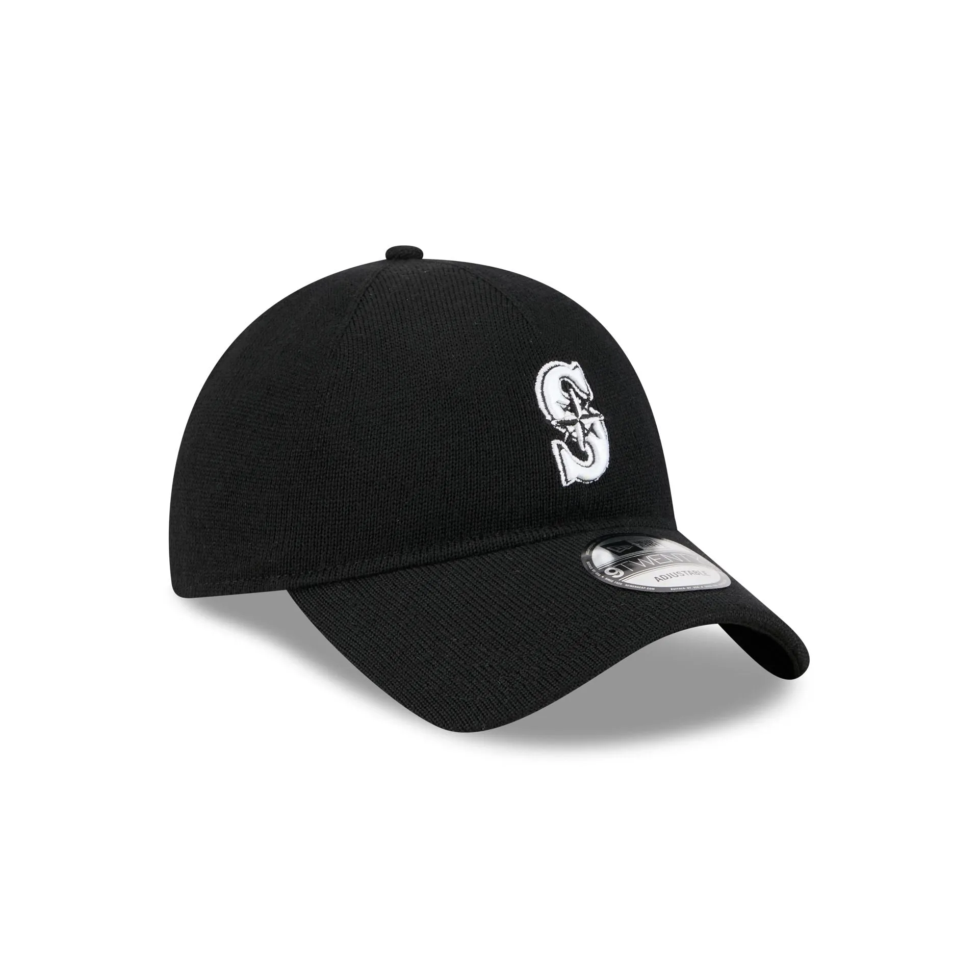 Seattle Mariners Merino Wool Black 9TWENTY Adjustable Hat sold by New Era product image thumbnail 3