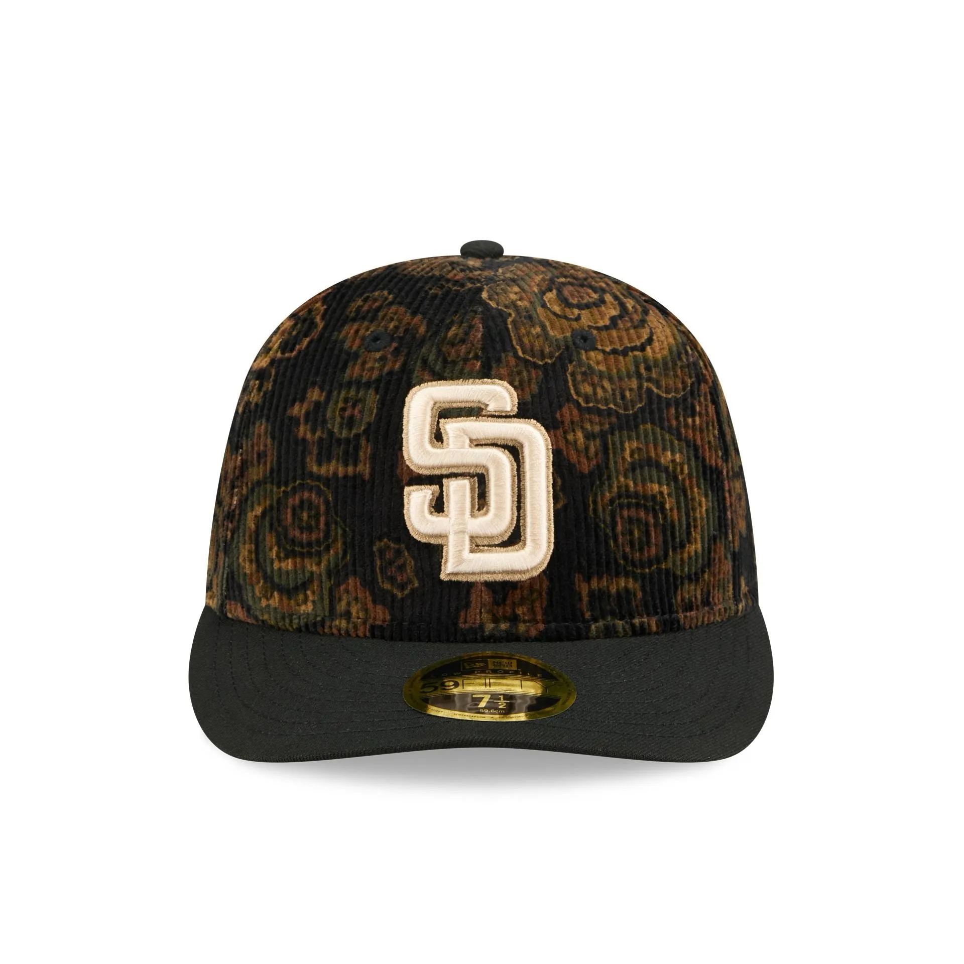 San Diego Padres Three Looms Floral Cord Low Profile 59FIFTY Fitted Hat sold by New Era product image thumbnail 2