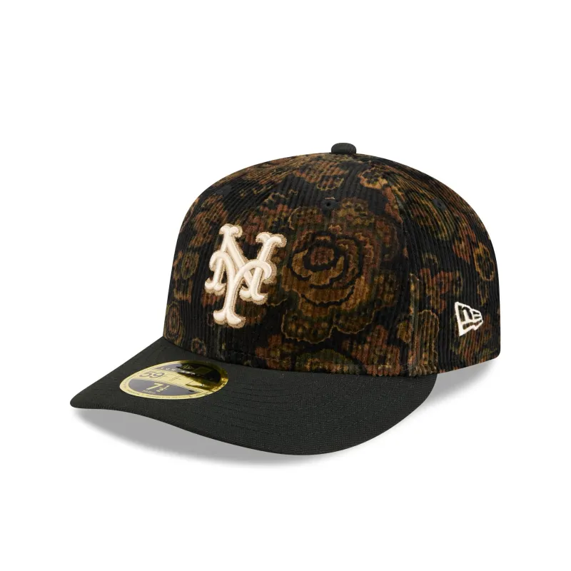 New York Mets Three Looms Floral Cord Low Profile 59FIFTY Fitted Hat sold by New Era