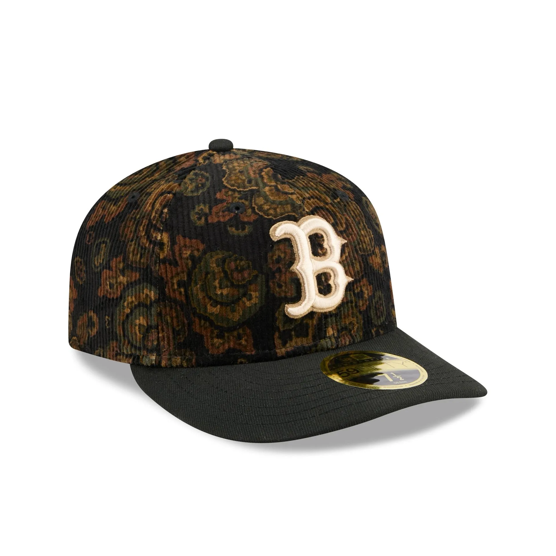 Boston Red Sox Three Looms Floral Cord Low Profile 59FIFTY Fitted Hat sold by New Era product image thumbnail 3