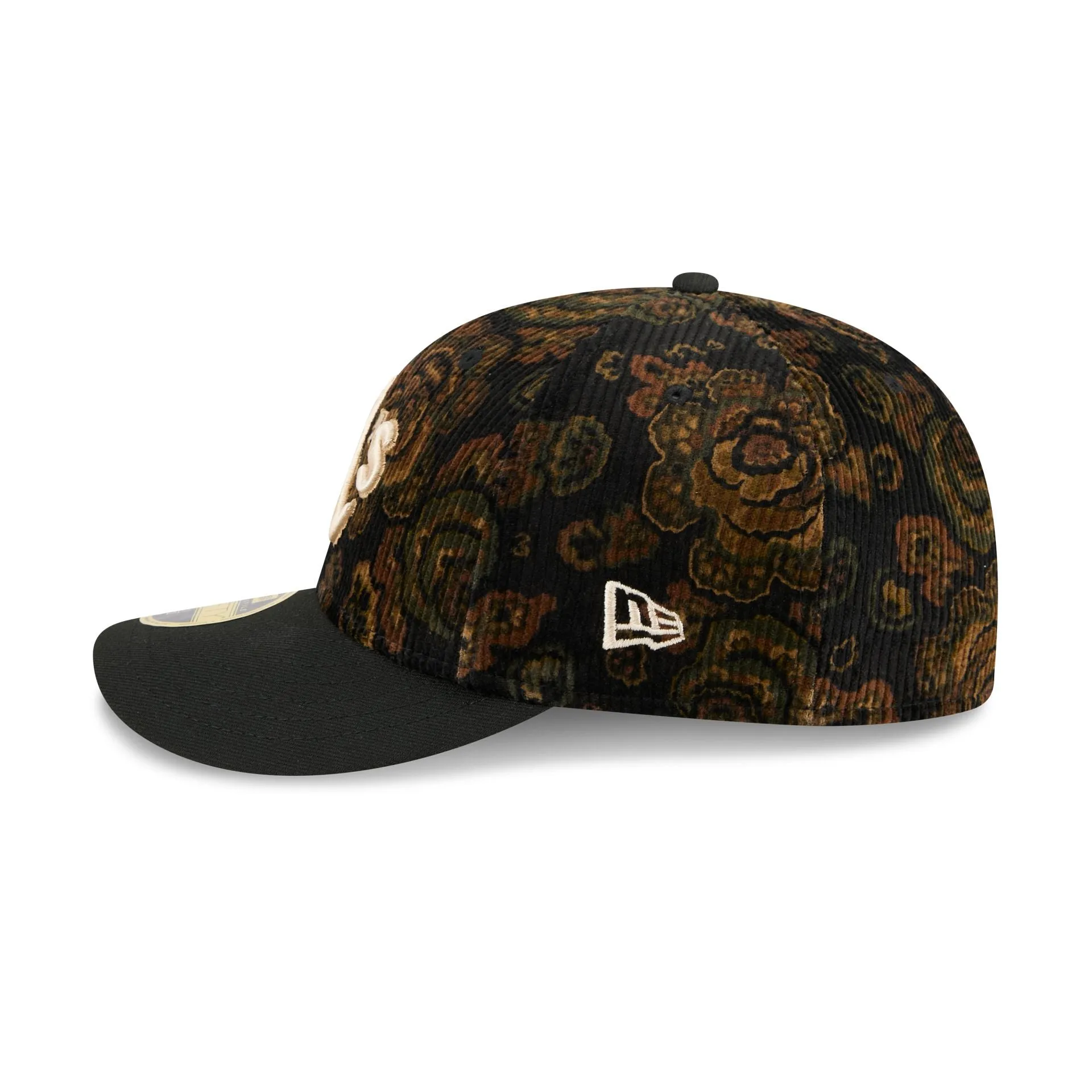 Athletics Three Looms Floral Cord Low Profile 59FIFTY Fitted Hat sold by New Era product image thumbnail 4