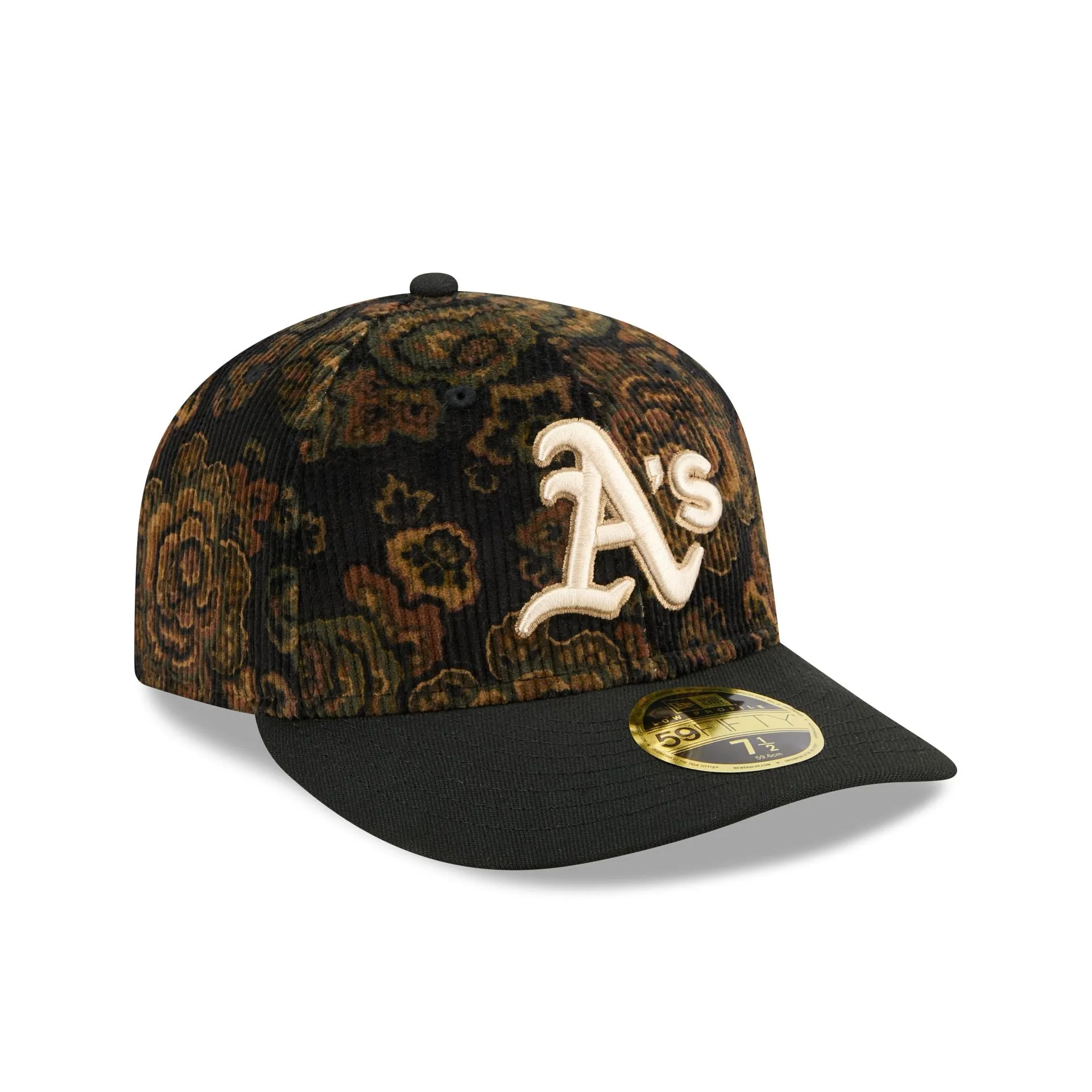 Athletics Three Looms Floral Cord Low Profile 59FIFTY Fitted Hat sold by New Era product image thumbnail 3