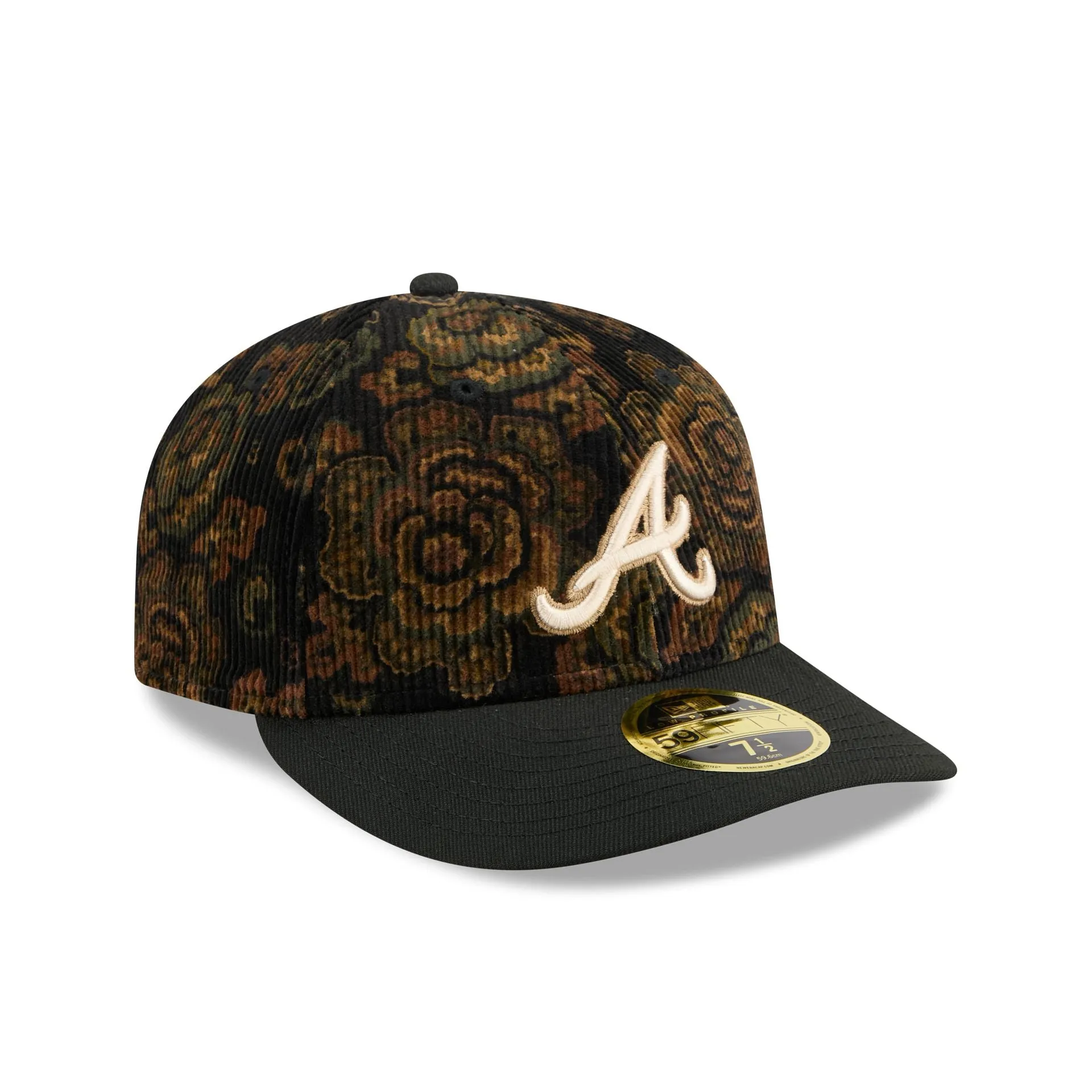 Atlanta Braves Three Looms Floral Cord Low Profile 59FIFTY Fitted Hat sold by New Era product image thumbnail 3