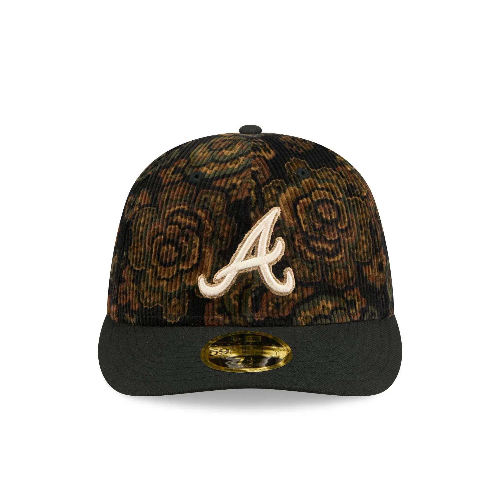 Atlanta Braves Three Looms Floral Cord Low Profile 59FIFTY Fitted Hat sold by New Era product image thumbnail 2