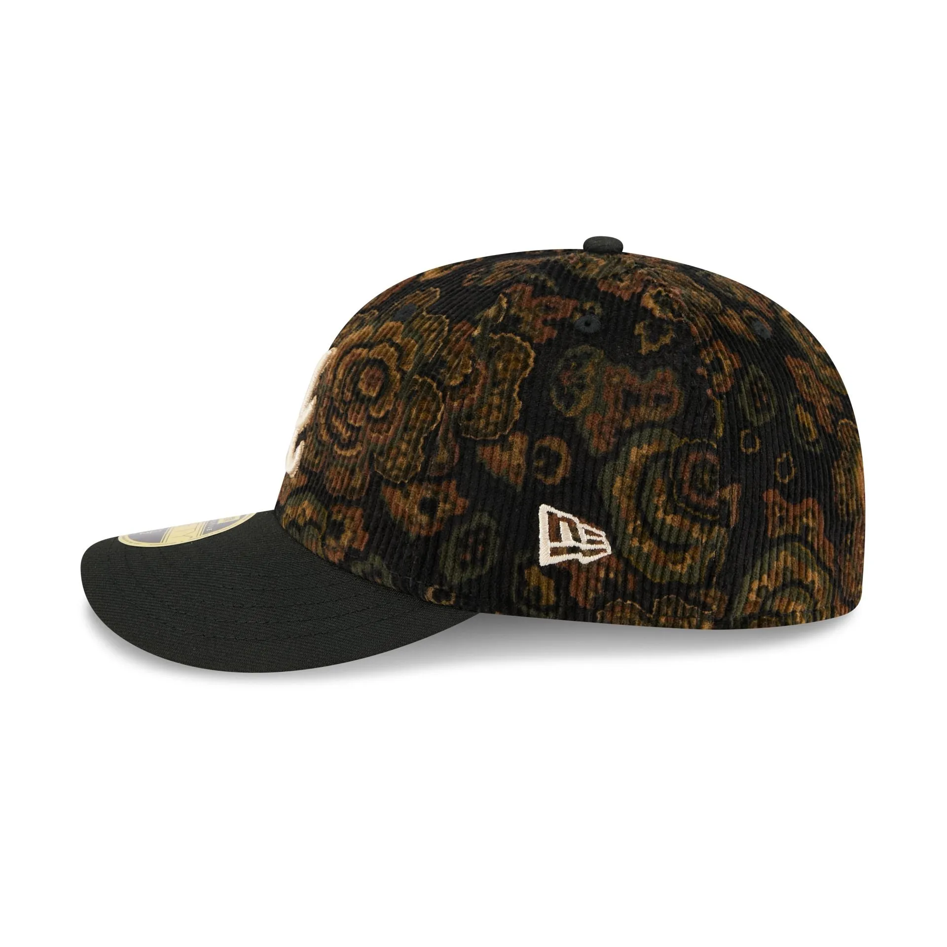 Atlanta Braves Three Looms Floral Cord Low Profile 59FIFTY Fitted Hat sold by New Era product image thumbnail 4