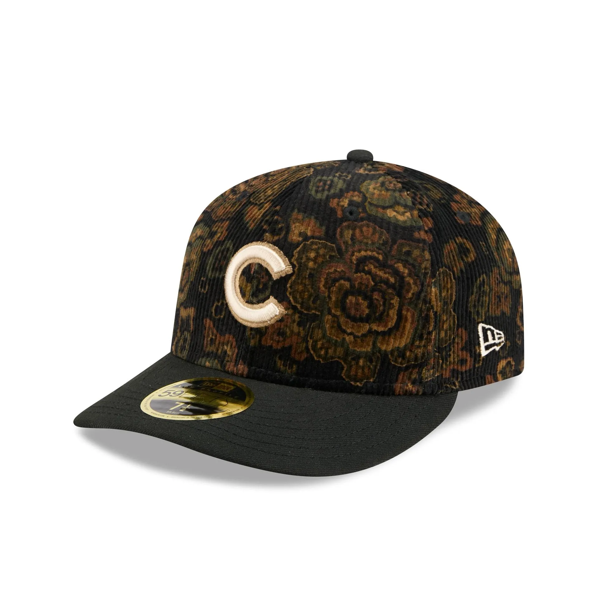 Chicago Cubs Three Looms Floral Cord Low Profile 59FIFTY Fitted Hat sold by New Era